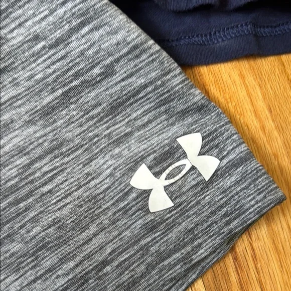 Under Armour Kids Gray and Navy Tee Set with Shorts - Picture 3 of 8